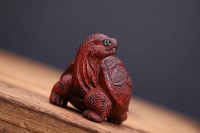 印度小葉紫檀【金錢龜-驀然回首】3