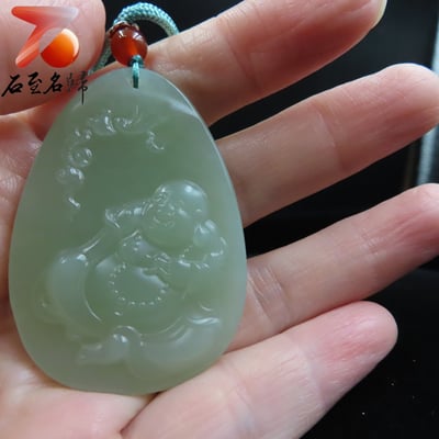 和田玉且末料【福氣彌勒】3