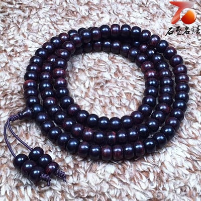 海南黃花梨 紫油梨老料5mm×7mm×108+6顆4