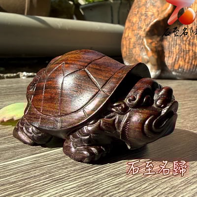 天然 印度小葉紫檀高油密帶金星樹心料 湘工手作【守庫龍龜】2