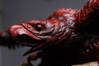 印度小葉紫檀高油密老料【神鵰-大展宏圖】2