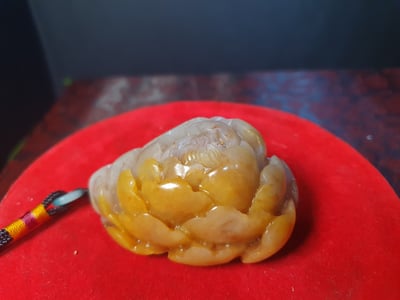 壽山石系列手把件【花開富貴】2