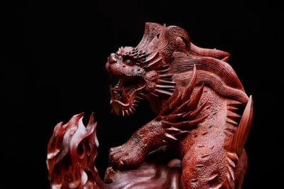 印度小葉紫檀清刀款【招財貔貅】8