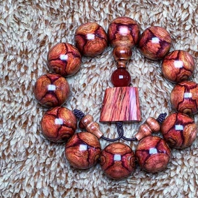 海南黃花梨野生料20mm手珠2