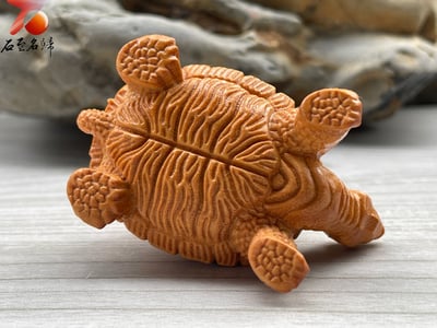 崖柏木雕件【長壽龜】6