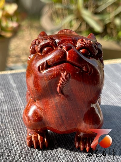 印度小葉紫檀高油密二膘料製 【Q版貔貅】6