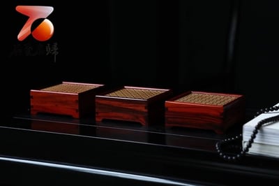 印度小葉紫檀拆房老料榫卯結構製作【香盒】6