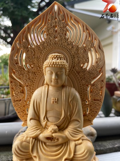 正宗加拿大檜木 慈悲守護【持蓮如來佛祖】淨化心靈的祥瑞之作5