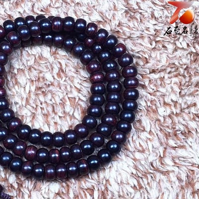 海南黃花梨 紫油梨老料5mm×7mm×108+6顆3