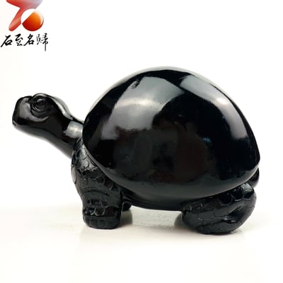 丹東石純手工雕烏龜 張國民雕刻家作品【昂首迎福龜】福氣在前 昂首而行6