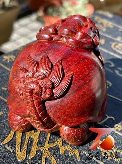 印度小葉紫檀樹心料 湘工手作【龍龜】5