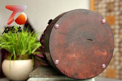 印度小葉紫檀大口徑拆房老料清刀款【無量壽佛】9