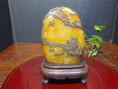 烏鴉皮田黃【楓橋夜泊】1