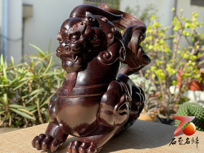 印度小葉紫檀高油密老料製作【祥瑞貔貅】4