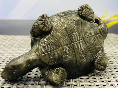 壽山峨嵋石精雕作品【長壽龜】7