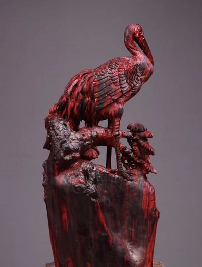 印度小葉紫檀【松鶴延年】7