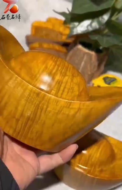 貴州金絲楠小葉楨楠滿水波紋 僅此一對【特大金元寶】4