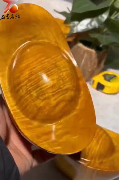 貴州金絲楠小葉楨楠滿水波紋 僅此一對【特大金元寶】5