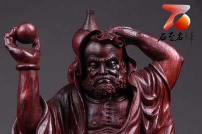 印度小葉紫檀【戲獅達摩】5