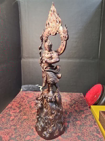 印度小葉紫檀清刀手作【不動明王】7