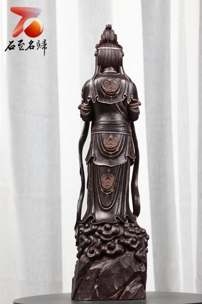 印度小葉紫檀【合掌觀音】6