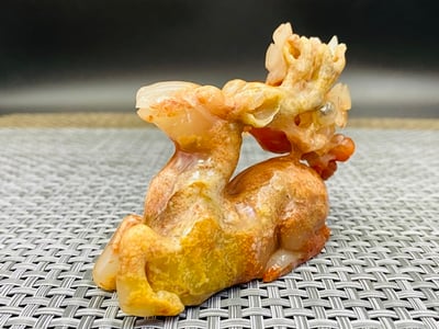 壽山石芙蓉體【陸路發-梅花鹿雕件】3