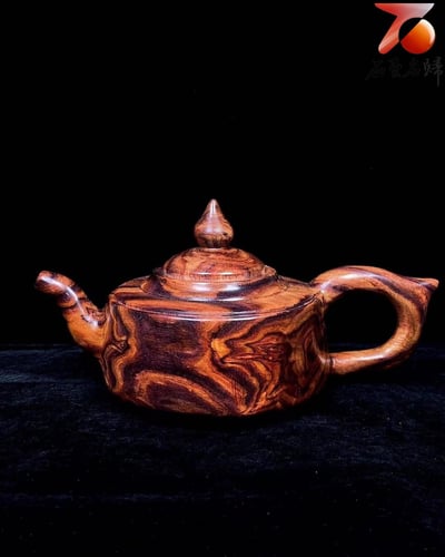 海南黃花梨野生料【把把壺（福）】重量339公克1