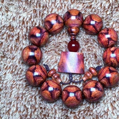 海南黃花梨野生料20mm手珠2