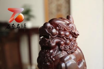 印度小葉紫檀拆房老料整木製作【招財貔貅】6