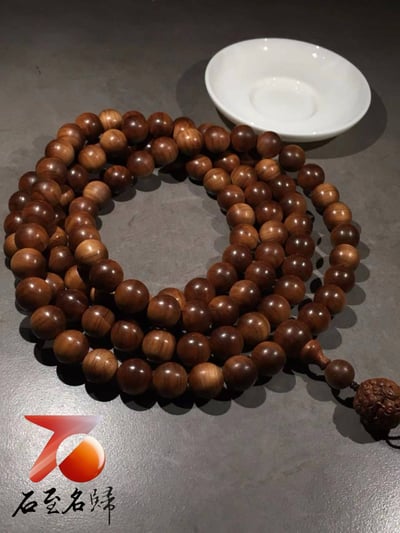 標杆級收藏｜印度老山檀香・邁索爾正區頂級黑肉沉水12mm手串7