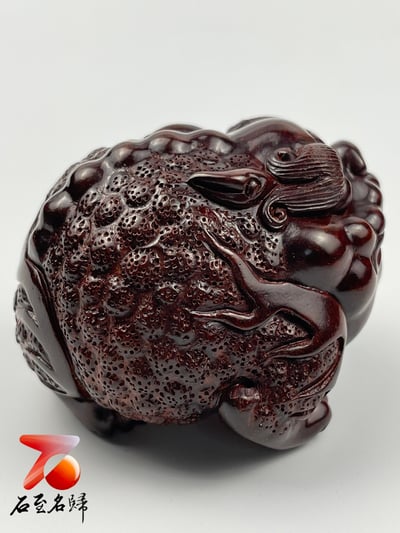 印度小葉紫檀 全二膘料 湘工手作【招財金蟾】5