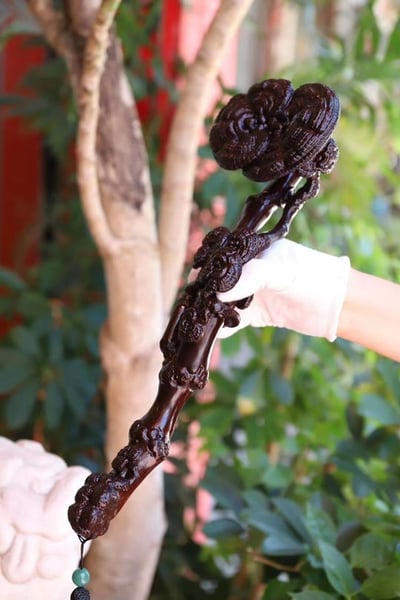 印度小葉紫檀二膘整料【靈芝如意】2