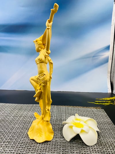 大葉黃楊木【飛天四音】中式古典雅件12