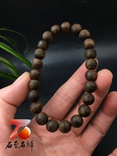 汶萊軟絲老料9.99分沉水手珠8mm×23顆 3