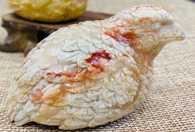 壽山石【保平安-金鵪鶉】10