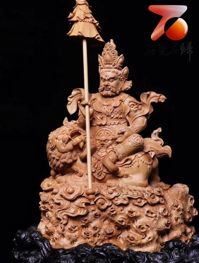 印度老山檀香  名師作品【財寶天王】6