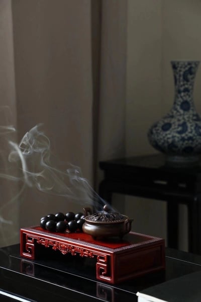 印度小葉紫檀老料製作【案上雲煙／座几】2