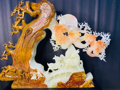 阿富汗紅花冰玉【鹿鹿發財】2