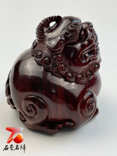 印度小葉紫檀高油密 多金星手把件／小擺件【諦聽】4