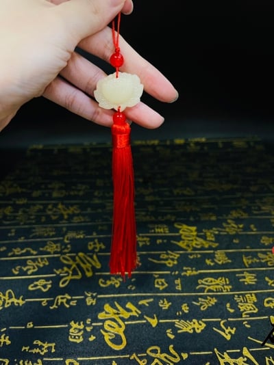 黃楊木整料雕刻 大筆進財 筆長28公分6