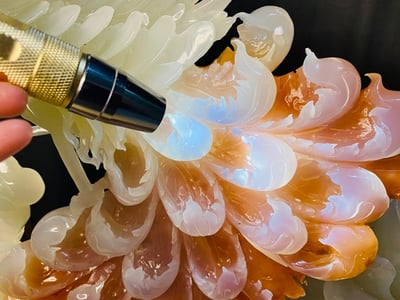 阿富汗紅花冰玉【富貴吉祥】9