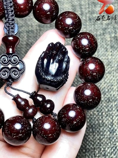 印度小葉紫檀老料15mm滿金星精選【佛手】6