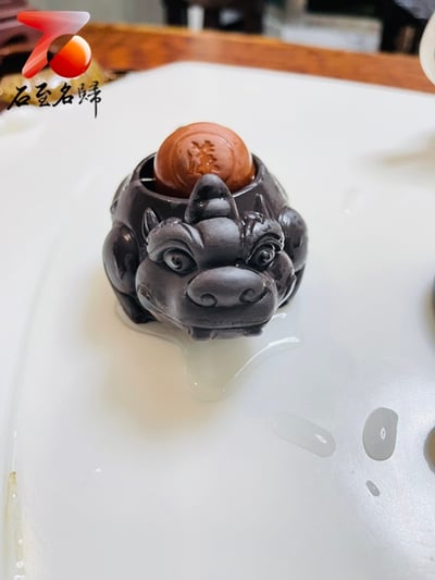 石至名歸 在台現貨 紫砂茶寵 特色紫砂茶具茶寵 紫砂茶寵手工精品陶瓷擺件 附精美禮盒2