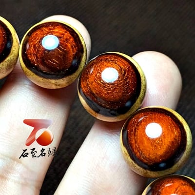 印度小葉紫檀15mm陰陽珠【檀瑞】7