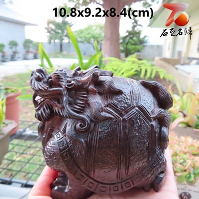印度小葉紫檀精雕[龍龜]5