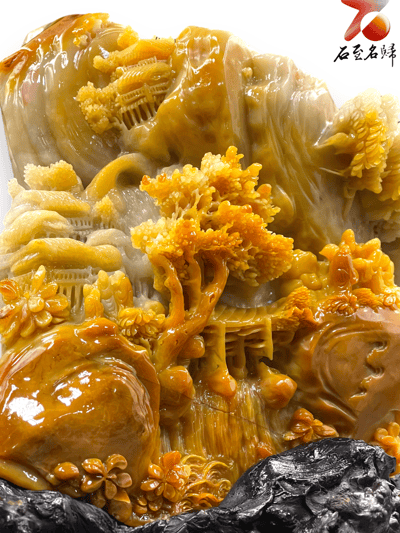 老撾北部田黃石【山水圖】6