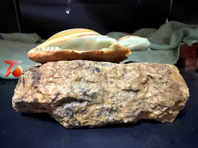 青田花紋石高級玉化料 九大行星系列【富甲天下】4