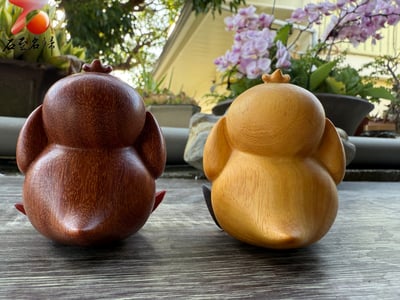 黃楊木+紅花梨木+楓木+烏檀木拼接【可達鴨】神奇寶貝娃娃 寶可夢公仔 Pokemon3