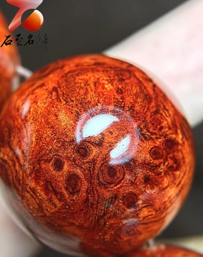 印度小葉紫檀泥料瘤疤［紫檀文化］ 25mm x 10顆6