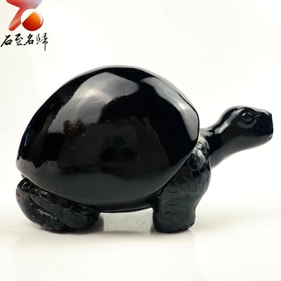 丹東石純手工雕烏龜 張國民雕刻家作品【昂首迎福龜】福氣在前 昂首而行4